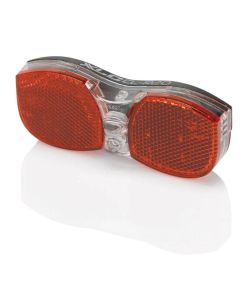 XLC CL-R20 Gepäckträgerrücklicht LED mit Batterie schwarz 112x48x18 mm