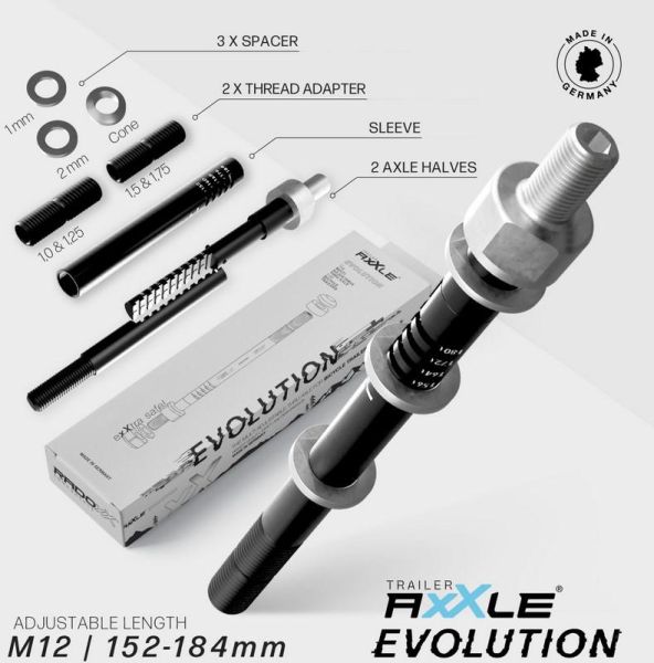 RADOXX TRAILER AXXLE EVOLUTION Steckachse