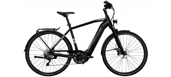 Schwarzes E-Bike für Herren