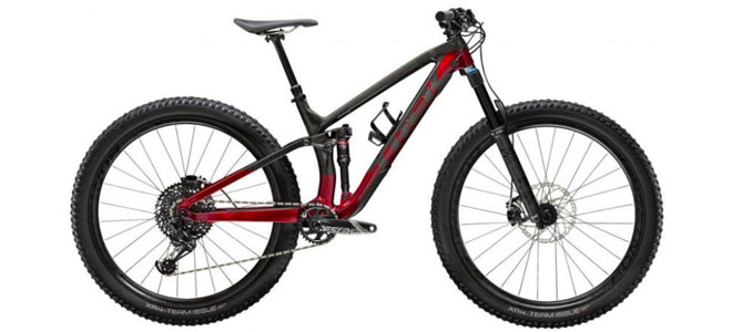 Mountainbike schwarz-rot